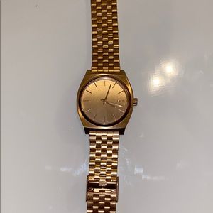 Rose Gold Nixon Time Teller watch